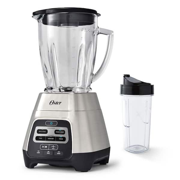 snorkel Have en picnic Glæd dig Oster Master Serie 48 oz. 3-Speed 800-Watt 6-Cup Blender with Glass Jar and  Blend-N-Go Cup 2095357 - The Home Depot