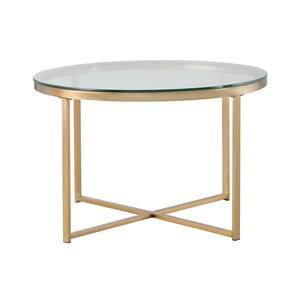 Lucky One 39 37 In Mdf Rectangle Gold Modern Coffee Accent Table Living Room Dn W37022709 The Home Depot