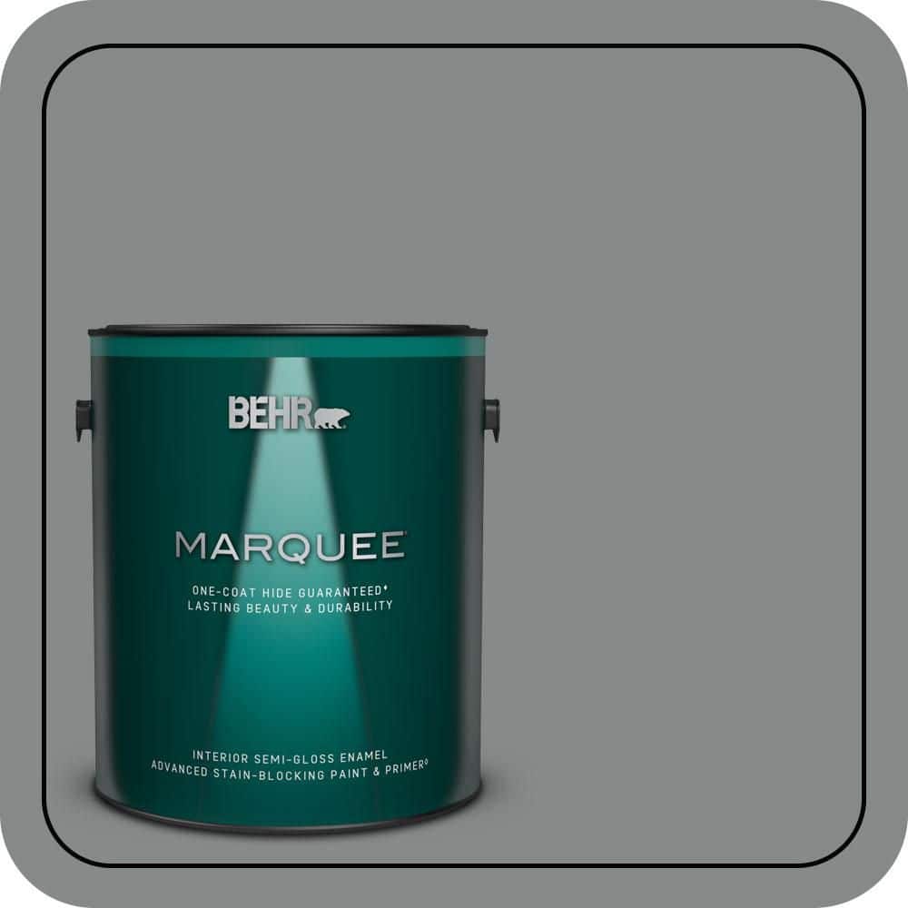 1 gal. #N460-5 Slate Rock One-Coat Hide Semi-Gloss Enamel Interior Paint & Primer price history on PriceWatchPro