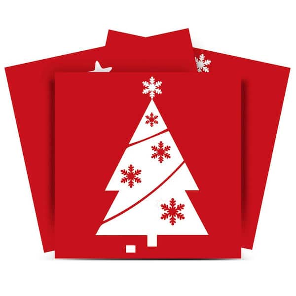 MI ALMA Red CN02 4 in. x 4 in. Vinyl Peel and Stick Tile (24-Tiles, 2.67 sq. ft. / Pack)