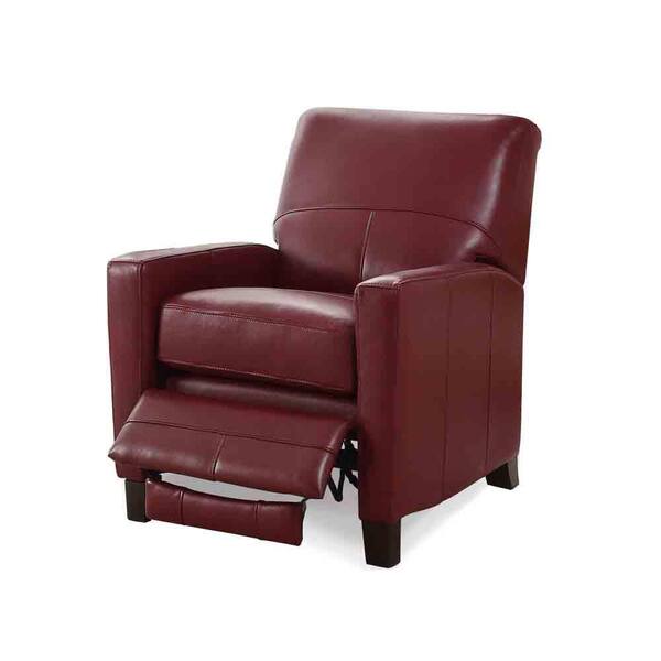 natuzzi top grain leather pushback recliner