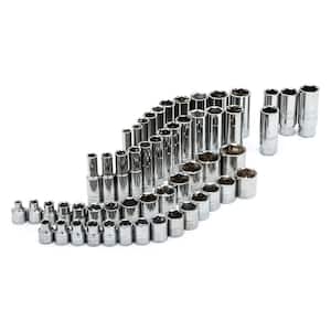 3/8 in. Drive SAE and Metric Socket Set (54-Piece)