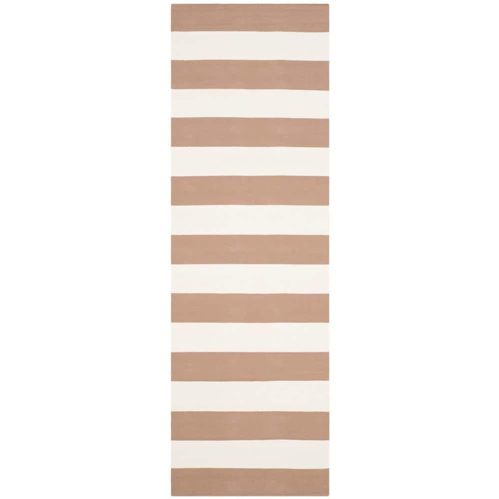 Montauk Sand/Ivory 2 ft. x 7 ft. Striped Runner Rug price history on PriceWatchPro