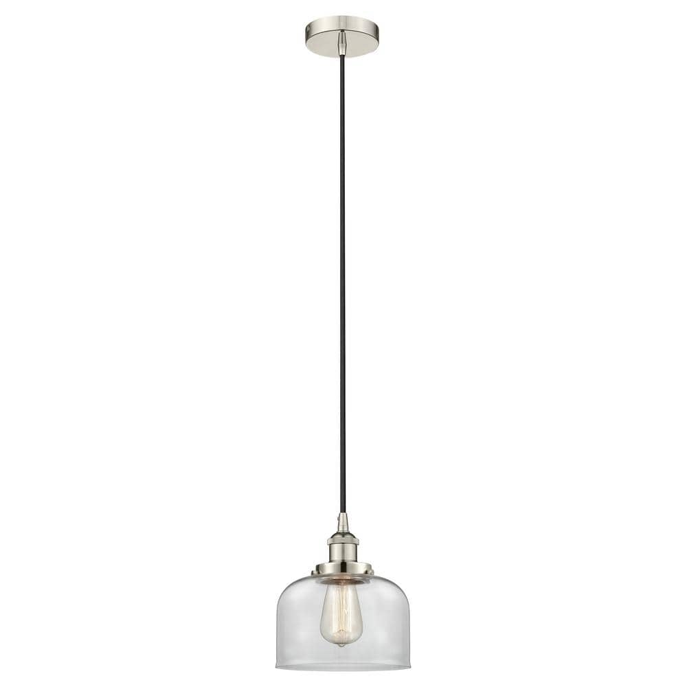 Bell 60-Watt 1-Light Polished Nickel Standard Mini Pendant Light with Clear Glass Shade, No Bulbs Included price history on PriceWatchPro