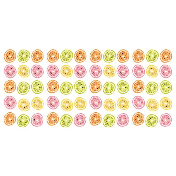 RoomMates Jane Dixon Citrus Fruit Multi-Colored Vinyl Wall Decal