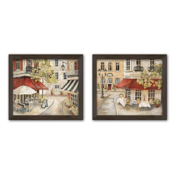 PTM Images 6.5 in. x 8.5 in. "Daytime Cafe" Matted Framed Wall Art (Set of 2)