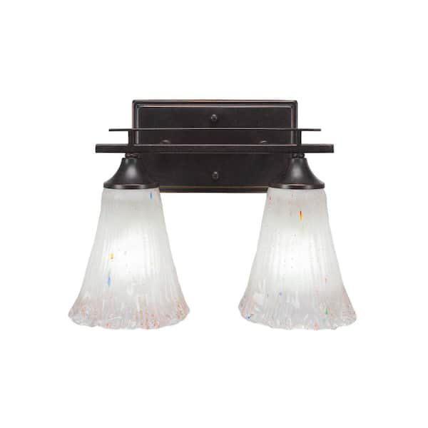 Unbranded Ontario 13.5 in. 2-Light Dark Granite Vanity Light