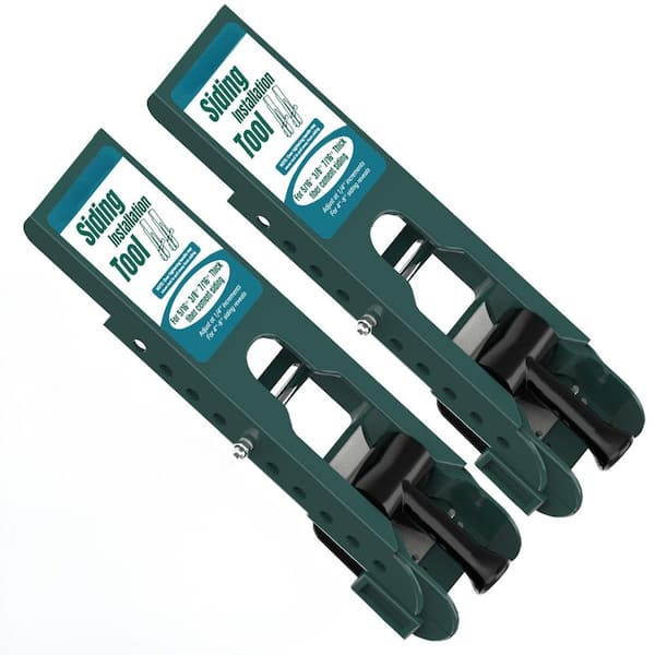 Angel Sar Green Adjustable Reveals Siding Installation Tool for 5/16 in. 3/8 in. and 7/16 in. Fiber Cement Siding (2-Pack)