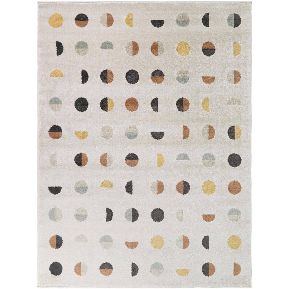 Dot Texture Rug BALTA Waning Rust 5 ft. x 7 ft. Geometric Dots Area Rug 3145249 - The ...