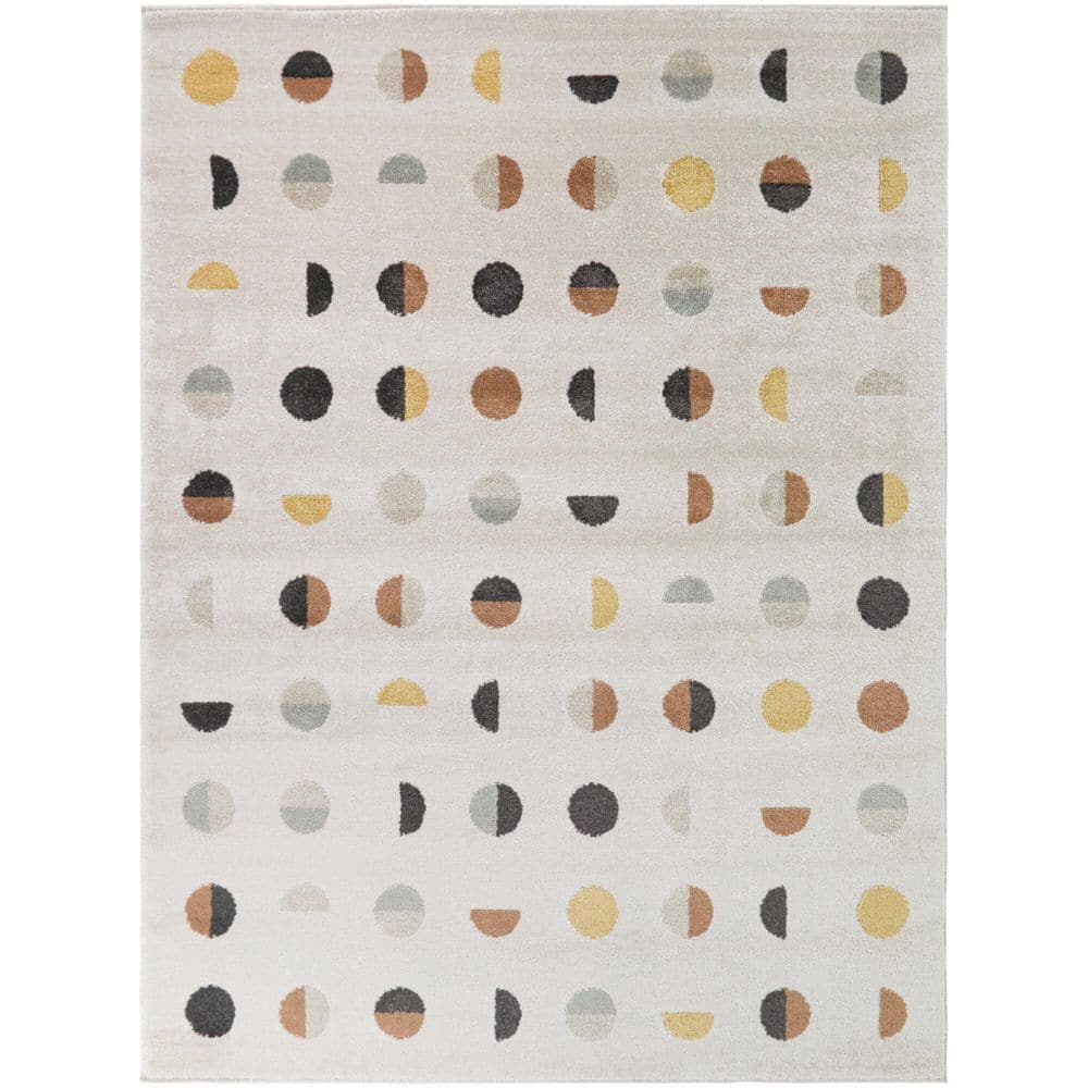 Waning Rust 8 ft. x 10 ft. Geometric Dots Area Rug price history on PriceWatchPro