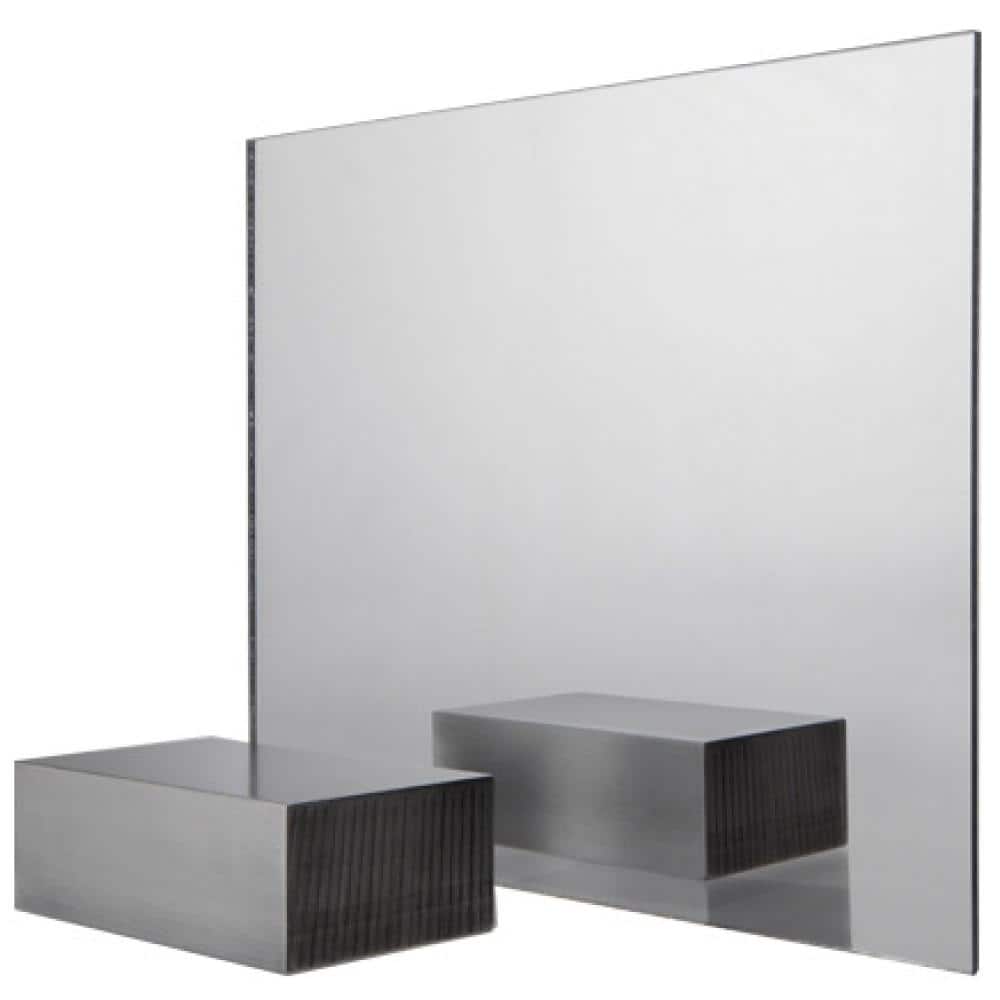 EHC 12 x 24 ⅛” Acrylic Plastic Mirror Sheet with Finished Polished Edges  (1)