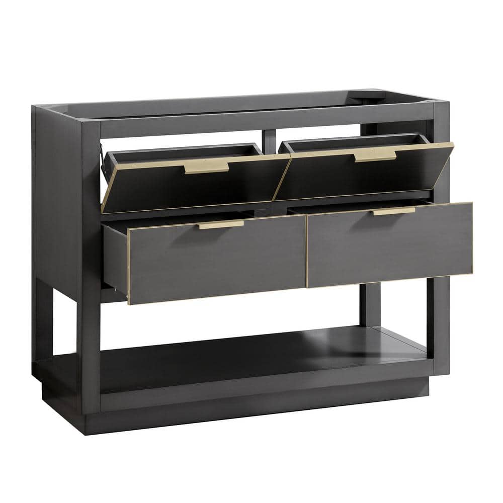 Twilight Gray 42" Freestanding Vanity with Marble Top