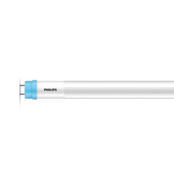 Philips 32-Watt Equivalent 4 ft. Linear T8 Type A Instant Fit Cool White LED Tube Light Bulb (4000K) (10-Pack)