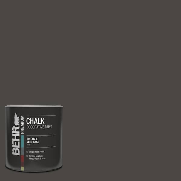 BEHR PREMIUM 1 qt. #PPU24-01 Black Mocha Interior Chalk Decorative Paint
