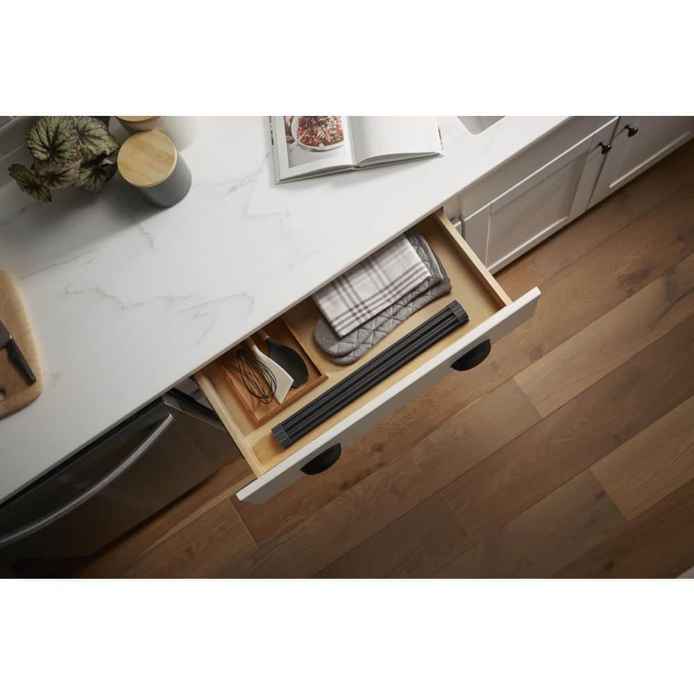 Charcoal Stainless Steel Roll-Up Multipurpose Kitchen Rack