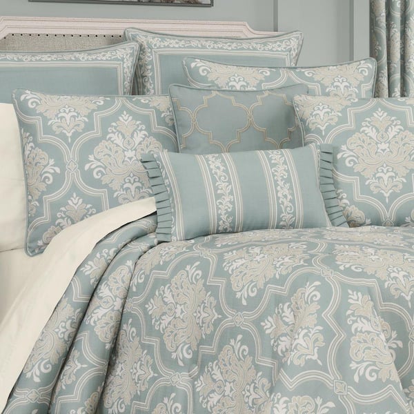 QUEEN STREET NEW YORK Tranquility Aqua Polyester Full/Queen 3