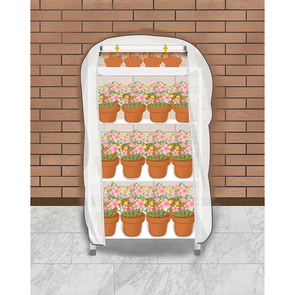 Agfabric Plant Cover Frost Blanket 0.95 oz 108''x96''x36'', 3D Cube Plant Cover with Zipper for Season Extension&Frost Protection