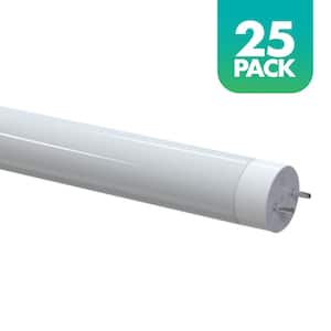 14-Watt/32-Watt Equivalent 4 ft. Linear T8 Hybrid Type A/B LED Tube Light Bulb, Neutral White Light 3500K, 25-pack