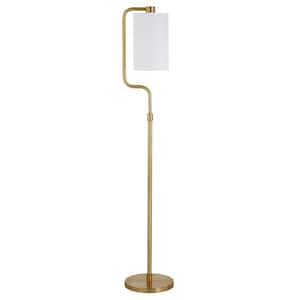 Rotolo 62 in. Brass Floor Lamp