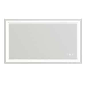 48 in. x 28 in. Clear Wall Mounted Rectangular Dimmable LED Bathroom Mirror - (1-Pack)