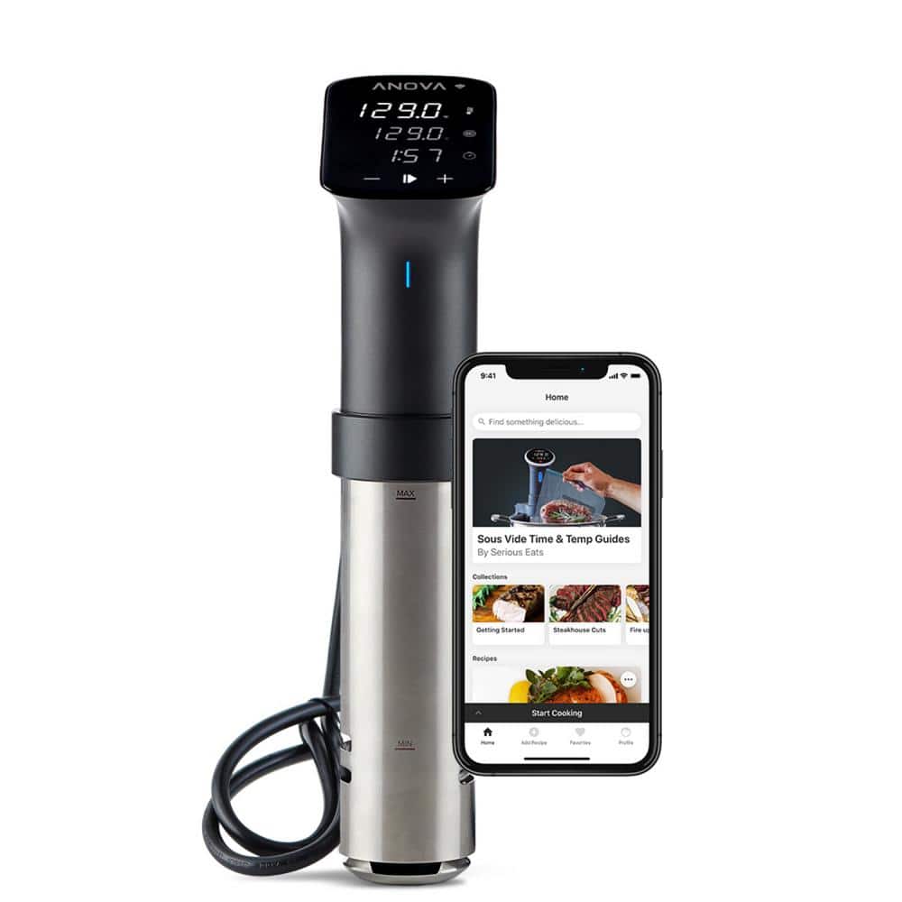Precision Cooker Pro (WiFi) Black and Silver Sous Vide with  App