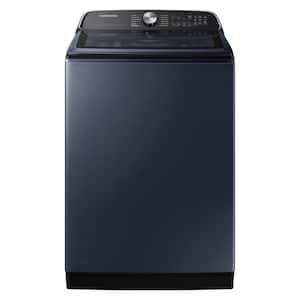 5.4 cu. ft. Smart Top Load Washer with Pet Care Solution and Super Speed Wash in Brushed Navy Blue