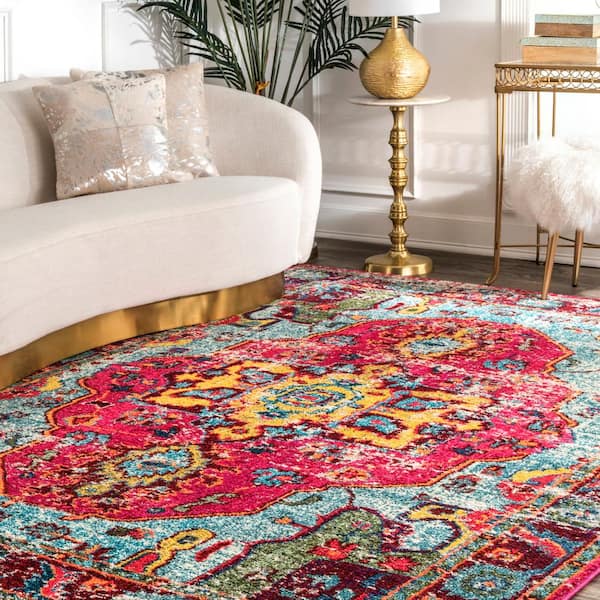 Corbett Vintage Boho Multi Doormat 3 ft. x 5 ft. Area Rug