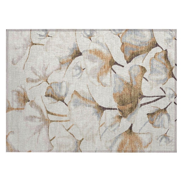 Chantille Machine Washable Indoor/Outdoor Abstract ACN2405 Copper 2 ft. x 3 ft. Accent Rug