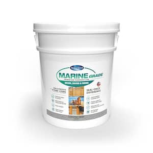 MARINE GRADE 5 gal. Coastal Gray Premium Semi-Transparent Penetrating Water-Based Exterior Wood Stain