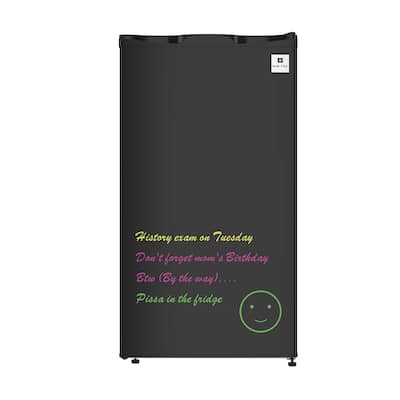 3.2 cu. ft. Eraser Board Mini Fridge in Black