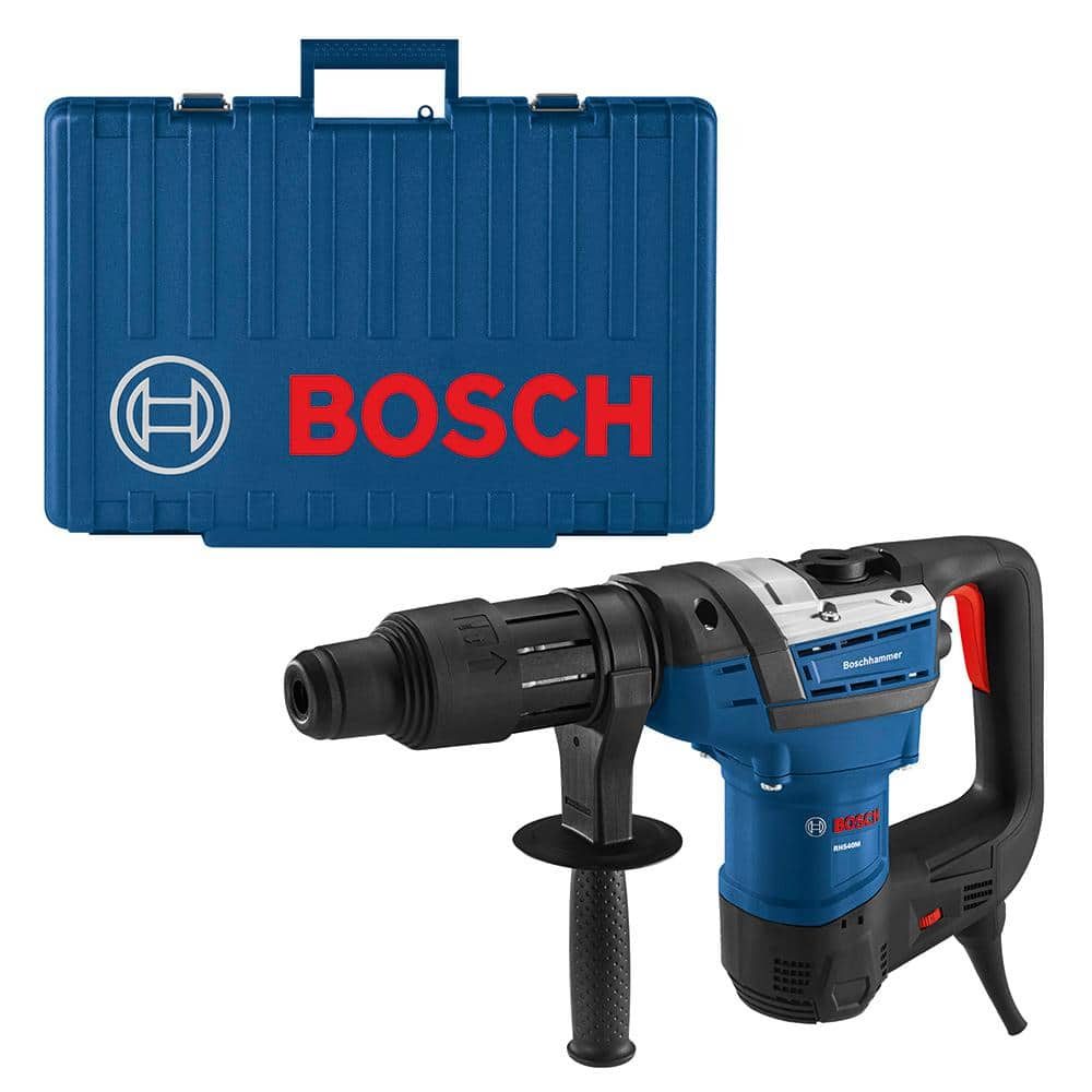 Bosch 12 Amp 1-9/16 in. Corded Variable Speed SDS-Max Combination Concrete/Masonry Rotary Hammer Drill with Carrying RH540M - The Home Depot