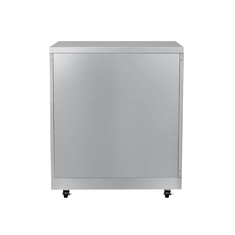 32 in. Stainless Steel Outdoor Kitchen Cabinet with Three Drawers