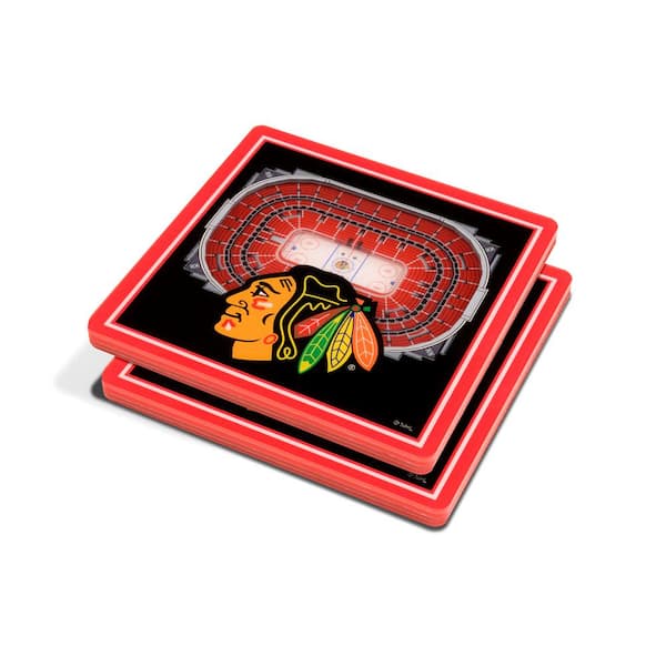 YouTheFan NHL Chicago Blackhawks 3D StadiumViews Coasters
