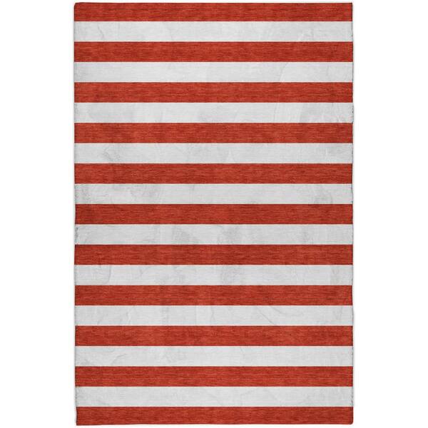 Dream Shag Premium Machine Washable Abstract ADS528 Red 10 ft. x 14 ft. Area Rug