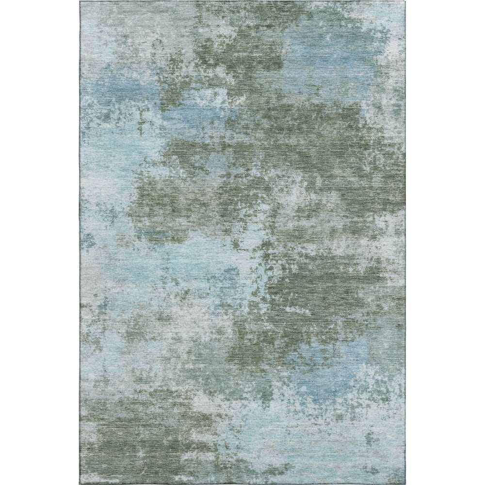 Mayfield Premium Machine Washable Abstract AMF2065 Sage 5 ft. x 7 ft. 6 in. Area Rug price history on PriceWatchPro