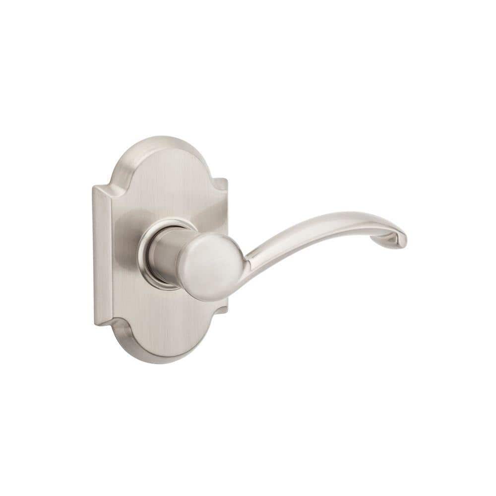 Kwikset Austin Satin Nickel Right-Handed Dummy Door Lever with Microban  Antimicrobial Technology 788AUL RH 15 The Home Depot