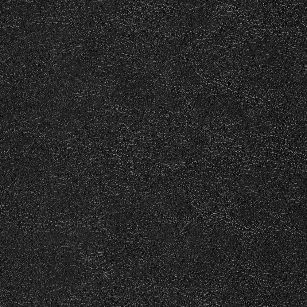 Black Faux Leather Upholstered Parsons Side Chair with Wood Legs