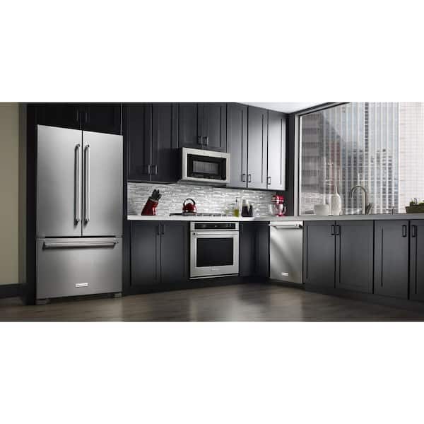 KitchenAid 20 Cu. ft. 36 Counter-Depth French Door Refrigerator Stainless Steel KRFC300ESS