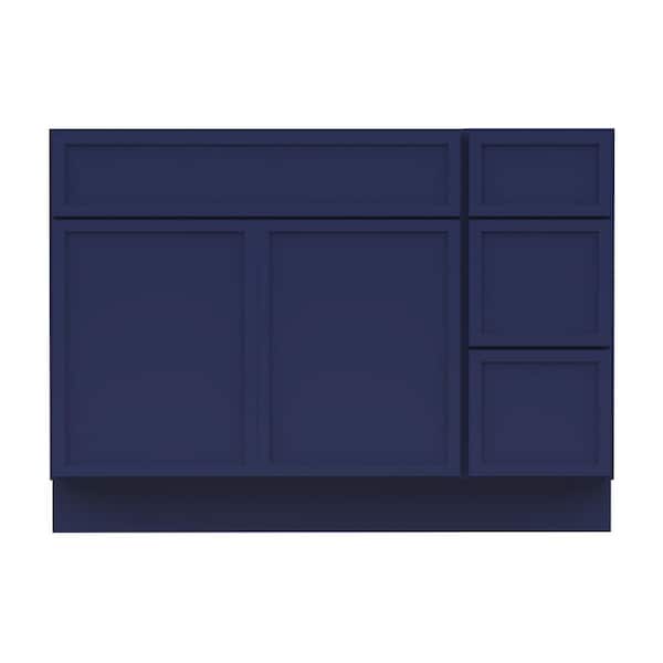 42 in. W x 21 in. D x 32.5 in. H Bath Vanity Cabinet without Top in Blue