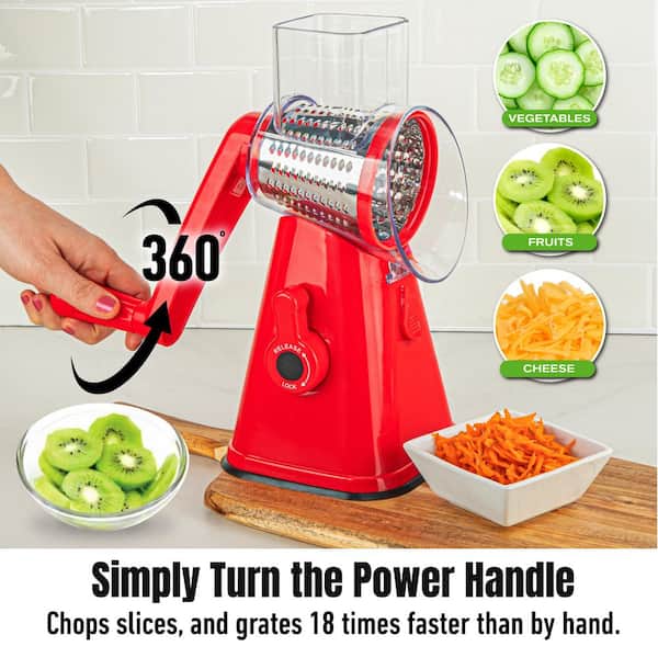 As Seen on TV NutriSlicer 3-in-1 Spinning/Rotating Mandoline and