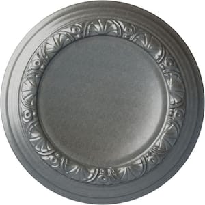 12-1/2 in. x 1-1/2 in. Carlsbad Urethane Ceiling Medallion (Fits Canopies upto 7-7/8 in.), Platinum