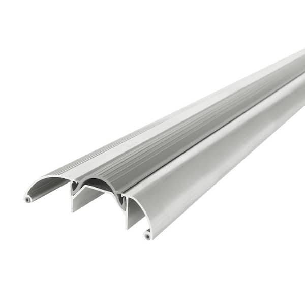 M-D Building Products 3-3/8 in. x 1-1/8 in. x 36 in. Silver Aluminum and Vinyl High-Profile Threshold