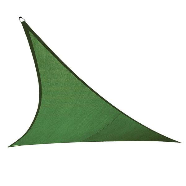 Coolaroo 15 ft. x 12 ft. x 10 ft. Olive Green Right Triangle Ultra Shade Sail