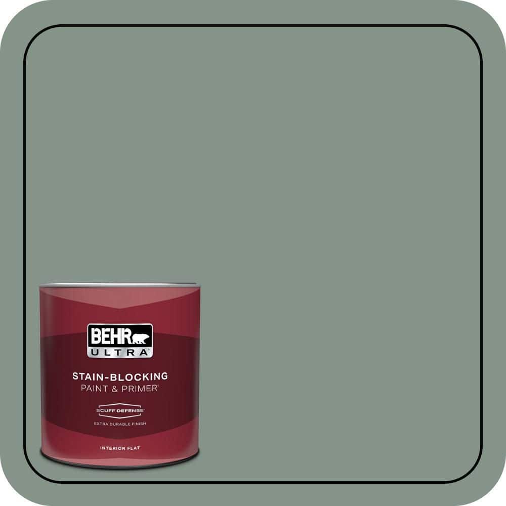 1 qt. #460F-4 Wethersfield Moss Extra Durable Flat Interior Paint & Primer price history on PriceWatchPro