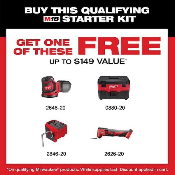 M18 18-Volt Lithium-Ion Starter Kit with One 5.0 Ah and One 2.0 Ah Battery and Charger