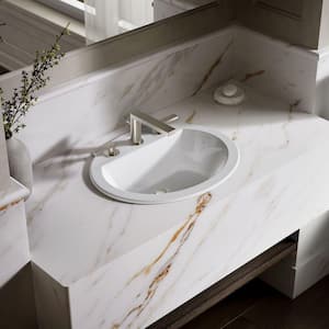 Bryant 20.1 in. x 16.5 in. Drop-In Bathroom Sink in White Vitreous China