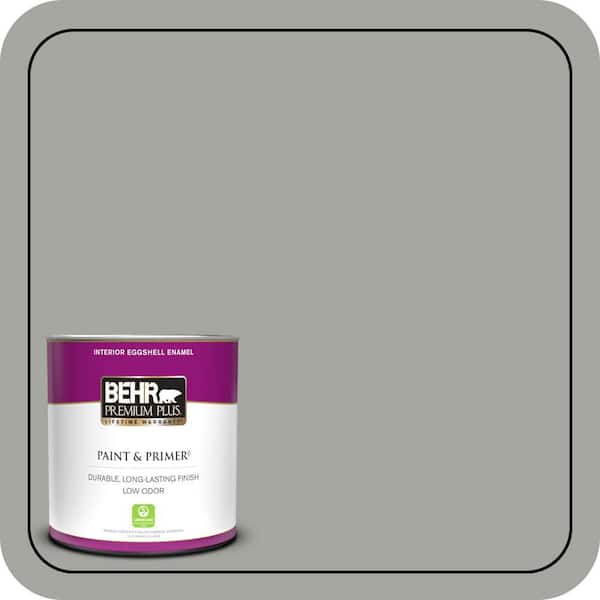 BEHR PREMIUM PLUS 1 qt. #PPU24-18 Great Graphite Eggshell Enamel Low Odor Interior Paint & Primer