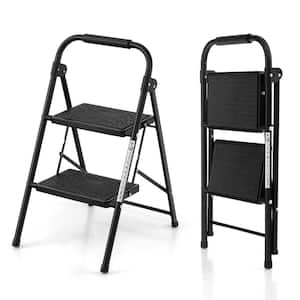 2-Step Ladder, Reach Height 8 ft. 330 lbs. Load Capacity Duty Rating with Wide Anti-Slip Pedal