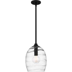 Lucy 1-Light Matte Black Pendant Light