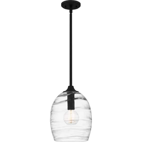 Quoizel Lucy 1-Light Matte Black Pendant Light